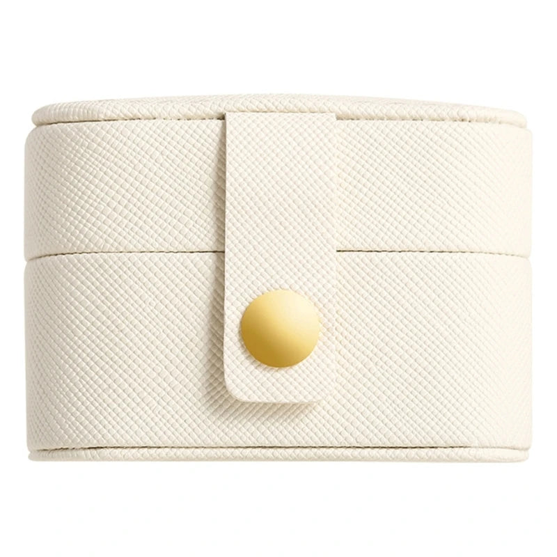 Portable 4 Slots Jewelry Travel Case for Ring Earring Women