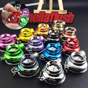 Mini Spinning Key Chain Ring Keyring Car Interior Accessories