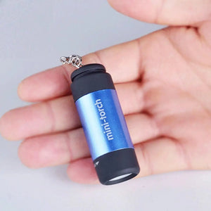 Mini Keychain Torch Light USB Rechargeable LED Flashlight Waterproof