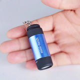 Mini Keychain Torch Light USB Rechargeable LED Flashlight Waterproof