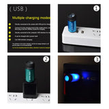 Mini Keychain Torch Light USB Rechargeable LED Flashlight Waterproof
