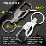 Personalized Car Plate Name Phone Number Lettering Keychain