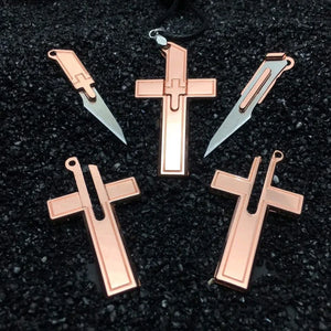 Mini Unboxing Pocket Cross Necklace - Self-Defense Pendant