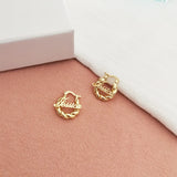 Personalized Name Mini Hoop Earrings 18mm for Kids