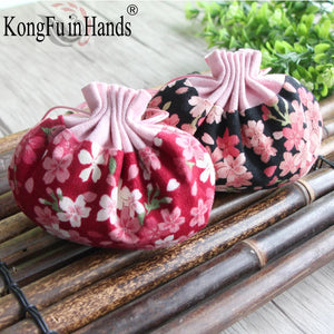 Mini Lightweight Retro Sachet Bag Japanese Cherry Blossom Decoration