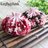 Mini Lightweight Retro Sachet Bag Japanese Cherry Blossom Decoration