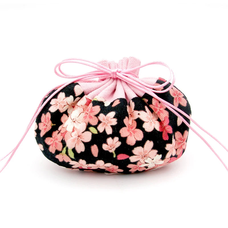 Mini Lightweight Retro Sachet Bag Japanese Cherry Blossom Decoration