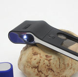 Mini Magnifying Glass Pockets Magnifier With LED UV Light