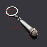 Microphone Singer Rapper Music Lover BFF Keychain S082