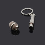 Microphone Singer Rapper Music Lover BFF Keychain S082
