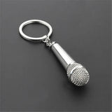 Microphone Singer Rapper Music Lover BFF Keychain S082