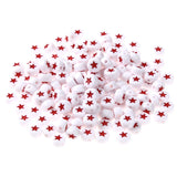 4*7mm Flat Coin Round Acrylic Stars Beads - 500pcs