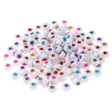 4*7mm Flat Coin Round Acrylic Stars Beads - 500pcs