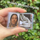 Photo Album Keychain Pet Couple Father's Key Chain Anniversary Gift