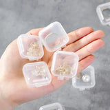 Mini Plastic Storage Box Square Transparent Pill Container Jewelry