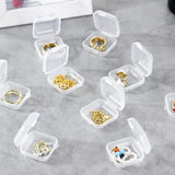 Mini Plastic Storage Box Square Transparent Pill Container Jewelry