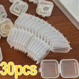 Mini Plastic Storage Box Square Transparent Pill Container Jewelry
