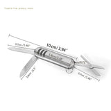 Mini Pocket Scissor & Nail File Stainless Steel for Camping