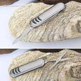 Mini Pocket Scissor & Nail File Stainless Steel for Camping