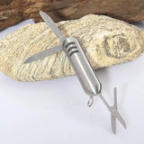 Mini Pocket Scissor & Nail File Stainless Steel for Camping