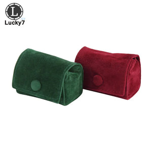 Mini Portable Cloth Bag Jewelry Ring Earring Box