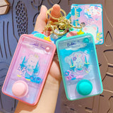 Mini Portable Game Console Keychain Mermaid Starmoon Rabbit Water Cooler