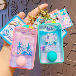 Mini Portable Game Console Keychain Mermaid Starmoon Rabbit Water Cooler