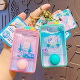 Mini Portable Game Console Keychain Mermaid Starmoon Rabbit Water Cooler