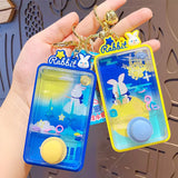 Mini Portable Game Console Keychain Mermaid Starmoon Rabbit Water Cooler