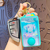 Mini Portable Game Console Keychain Mermaid Starmoon Rabbit Water Cooler