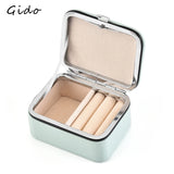 Mini Portable Jewelry Box Travel Case Women