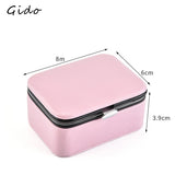 Mini Portable Jewelry Box Travel Case Women