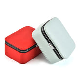 Mini Portable Jewelry Packing Box Earrings Ring Pu Jewelry Storage Box