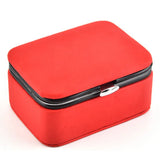 Mini Portable Jewelry Packing Box Earrings Ring Pu Jewelry Storage Box