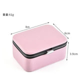Mini Portable Jewelry Packing Box Earrings Ring Pu Jewelry Storage Box
