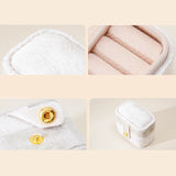 Portable Pearl Velvet Jewelry Box Travel Organizer