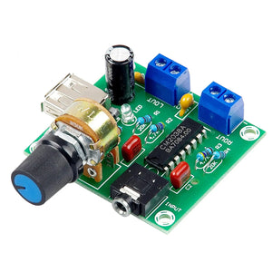 Mini 5W+5W HiFi Audio Amplifier Board USB Power Supply CM2038