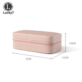 Mini Rectangle PU Leather Storage Box Jewelry Organizer