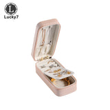 Mini Rectangle PU Leather Storage Box Jewelry Organizer