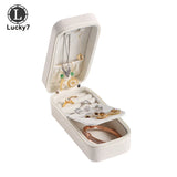 Mini Rectangle PU Leather Storage Box Jewelry Organizer