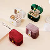 Mini Ring Box Small Jewelry Organizer Display Travel Gift Case