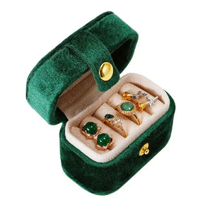 Mini Ring Box Small Jewelry Organizer Display Travel Gift Case