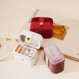 Mini Ring Box Small Jewelry Organizer Display Travel Gift Case