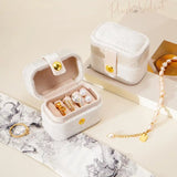 Mini Ring Box Small Jewelry Organizer Display Travel Gift Case