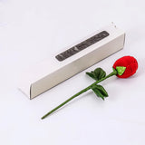 Romantic Mini Rose Flower Jewelry Box Velvet Ring Box Engagement Marriage