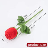 Romantic Mini Rose Flower Jewelry Box Velvet Ring Box Engagement Marriage