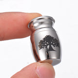 Mini Cremation Urn Stainless Steel Funeral Jewelry