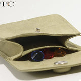 Microfiber Snap Button Cloth Bag Jewelry Storage