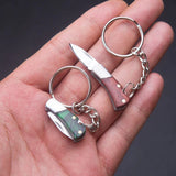 Mini Stainless Steel Keychain Pocket Folding Fruit Outdoor Self-defense