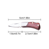 Mini Stainless Steel Keychain Pocket Folding Fruit Outdoor Self-defense